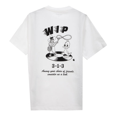 Carhartt WIP S/S Friendship T-Shirt White/Black I033638 Degli Uberti